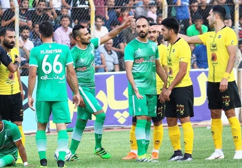 جام حذفی فوتبال، صعود سپاهان به مرحله یک هشتم نهایی با شکست خیبر