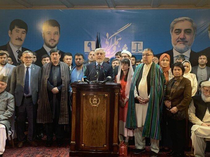عبدالله عبدالله پیروزی خود در انتخابات افغانستان را بیان نمود
